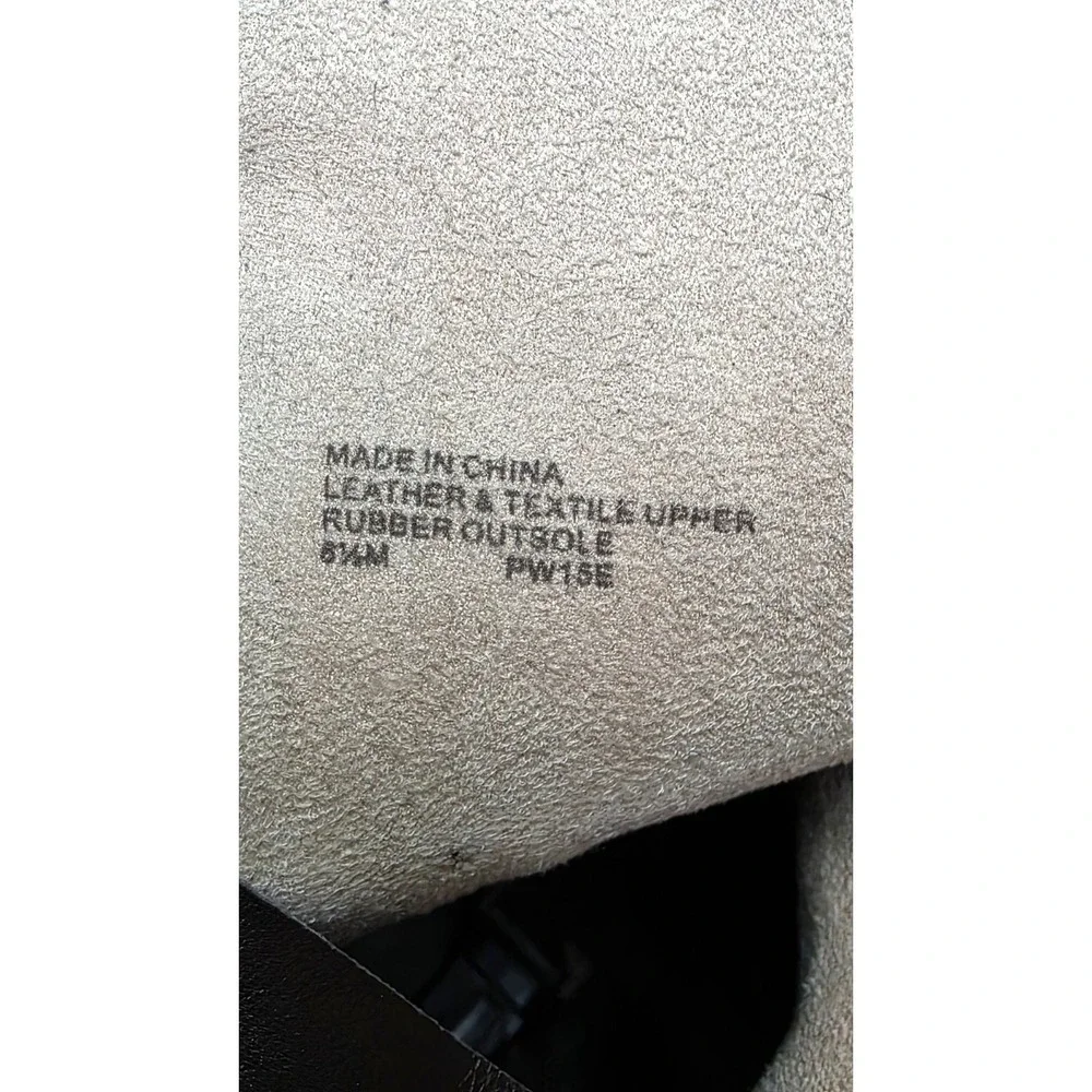 Michael Kors Brown Leather Knee-High Riding Boots Gold Logo Stretch Panels 6.5M